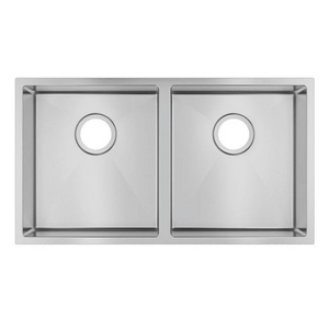 TWM7 820X457X230MM 1.2MM HANDMADE TOP/UNDERMOUNT DOUBLE BOWLS KITCHEN SINK