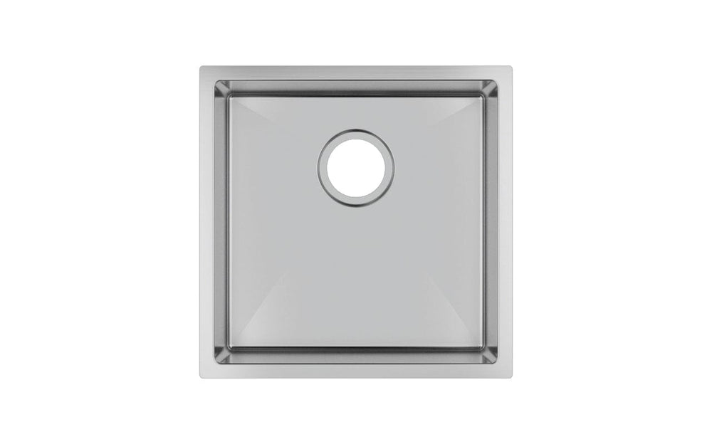 TWM8 440X440X205MM STAINLESS STEEL HANDMADE SINGLE BOWL SINK FOR FLUSH MOUNT AND UNDERMOUNT