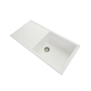 TWMD-100LW 1000 X 500 X 220MM CARYSIL VIVALDI D100L SINGLE BOWL WITH DRAINER BOARD GRANITE KITCHEN SINK