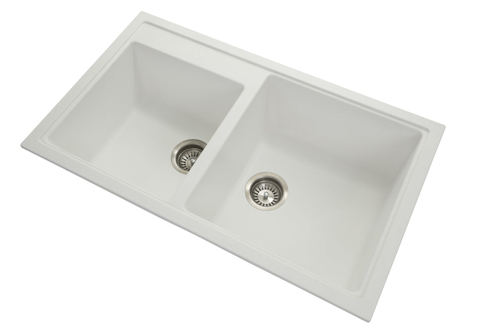 TWMN-200 860 X 500 X 205MM CARYSIL N200 DOUBLE BOWL GRANITE KITCHEN SINK