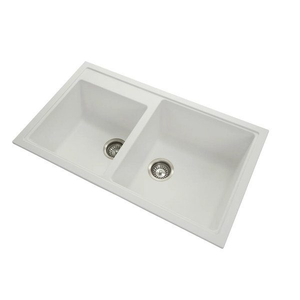 TWMN-200W 860 X 500 X 205MM CARYSIL N200 DOUBLE BOWL GRANITE KITCHEN SINK