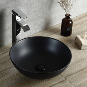 Victiles Basins CB-126-MB Above Counter Basin 395*395*150MM Matt Black Finish
