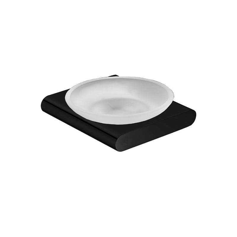 Victiles Bathroom Accessories AU Series Black Soap Dish Holder OX8006.TR