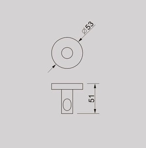 Victiles Bathroom Accessories BND69038 TIARA Single Hook in Brushed Nickel