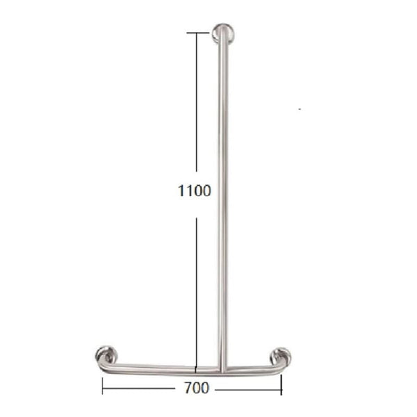 Victiles Bathroom Accessories TP G19R MOBI CARE TShape Shower Rail - RH