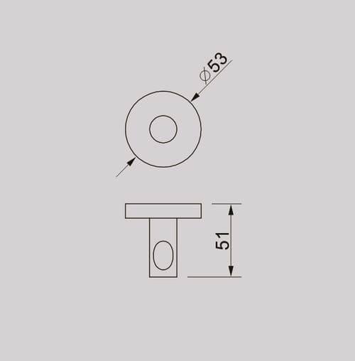 Victiles Bathroom Accessories KGD69038 TIARA Single Hook in Gun Metal