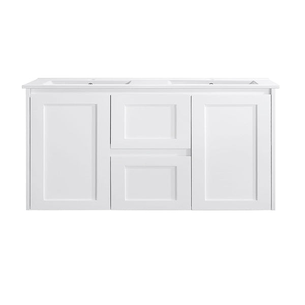 VICTILES WH76-1200W Luna Collection Vanity 1200mm - Gloss White Single Bowl / Double Bowls