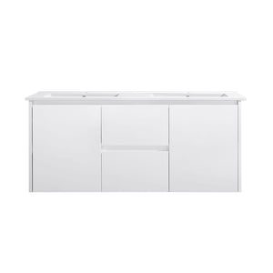 VICTILES WH8027-1200W Willow Collection Vanity 1200mm - Gloss White Single Bowl / Double Bowls