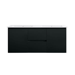 VICTILES WH8027-1200WBM Willow Collection Vanity 1200mm - Matt Black Single Bowl / Double Bowls