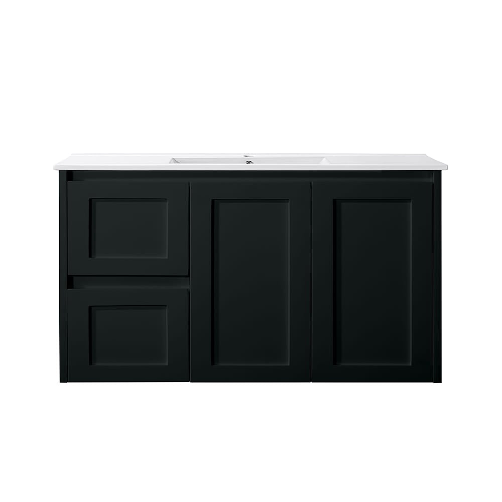 VICTILES WH76-900WBM Luna Collection Vanity 900mm - Matt Black Single Bowl
