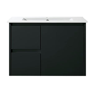 VICTILES WH8027-750WBM Willow Collection Vanity 750mm - Matt Black Single Bowl