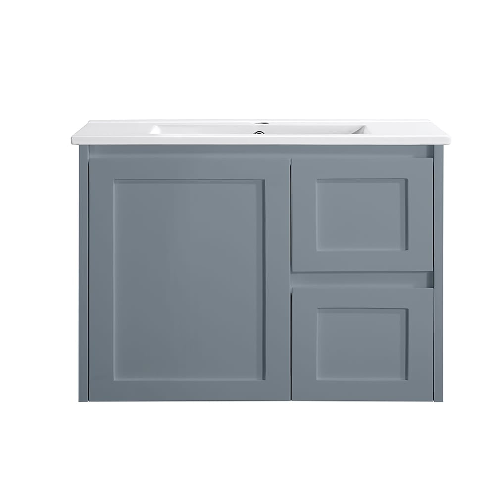 WH76-750WGM Luna Collection Vanity 750mm - Matt Grey Single Bowl