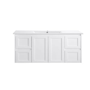 VICTILES WH76-1200W Luna Collection Vanity 1200mm - Gloss White Single Bowl / Double Bowls