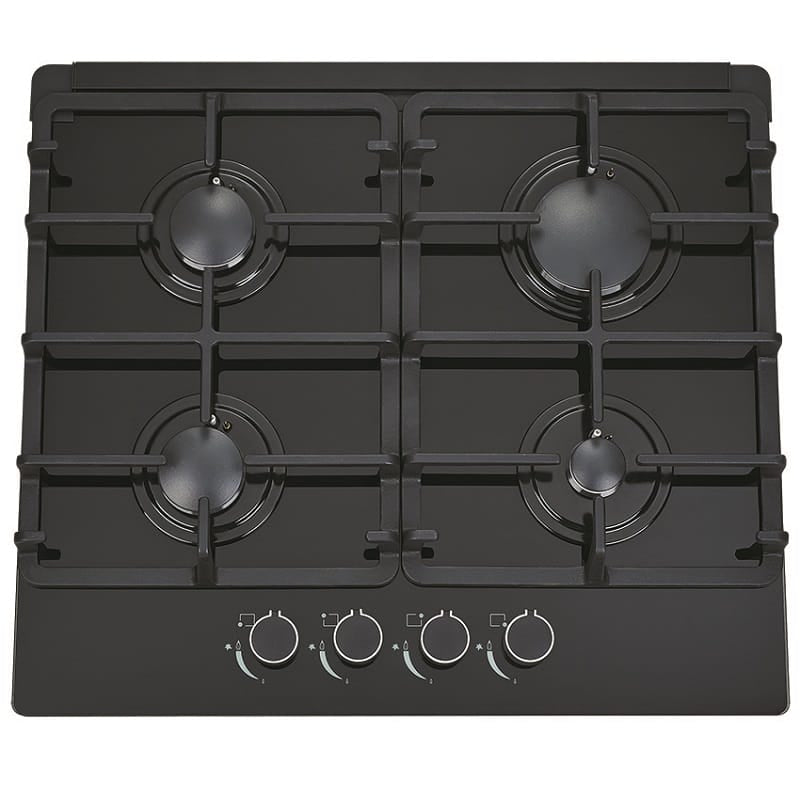 Victiles Kitchen Appliances AP-CT600 600mm Black Glass Gas Cooktop.