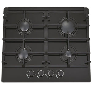 Victiles Kitchen Appliances AP-CT600 600mm Black Glass Gas Cooktop.