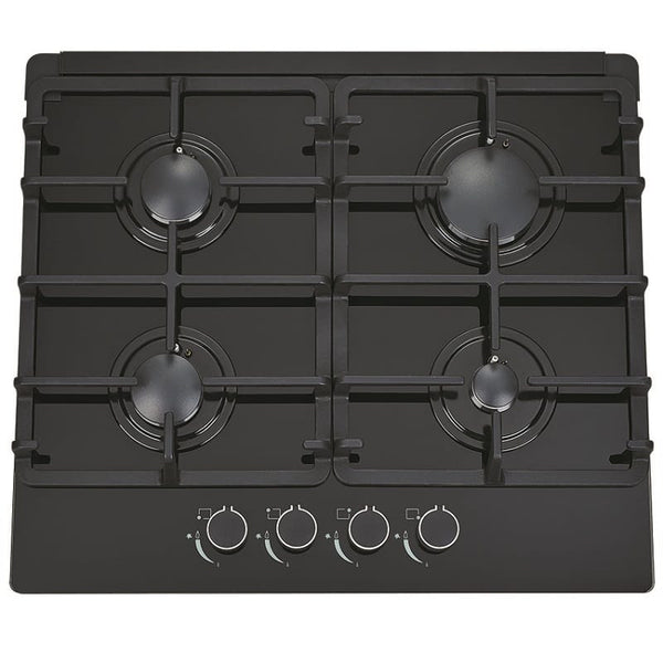 Victiles Kitchen Appliances AP-CT600 600mm Black Glass Gas Cooktop.