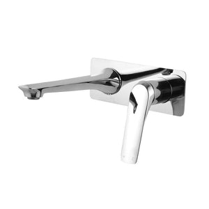 Victiles Mixer Taps AU Series Square Chrome Bathtub/Basin Wall Mixer With Spout CH0159.BM