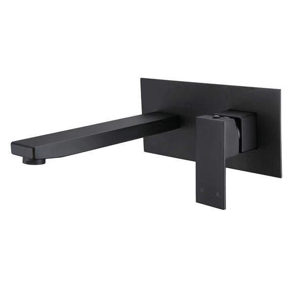 Victiles Mixer Taps WT 807BK ACQUA BLACK Bath/Basin Set Matt Black finish