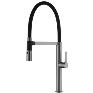 Victiles Mixer Taps WT 6205GM NIXON Sink Mixer w/Black Hose Gun Metal finish