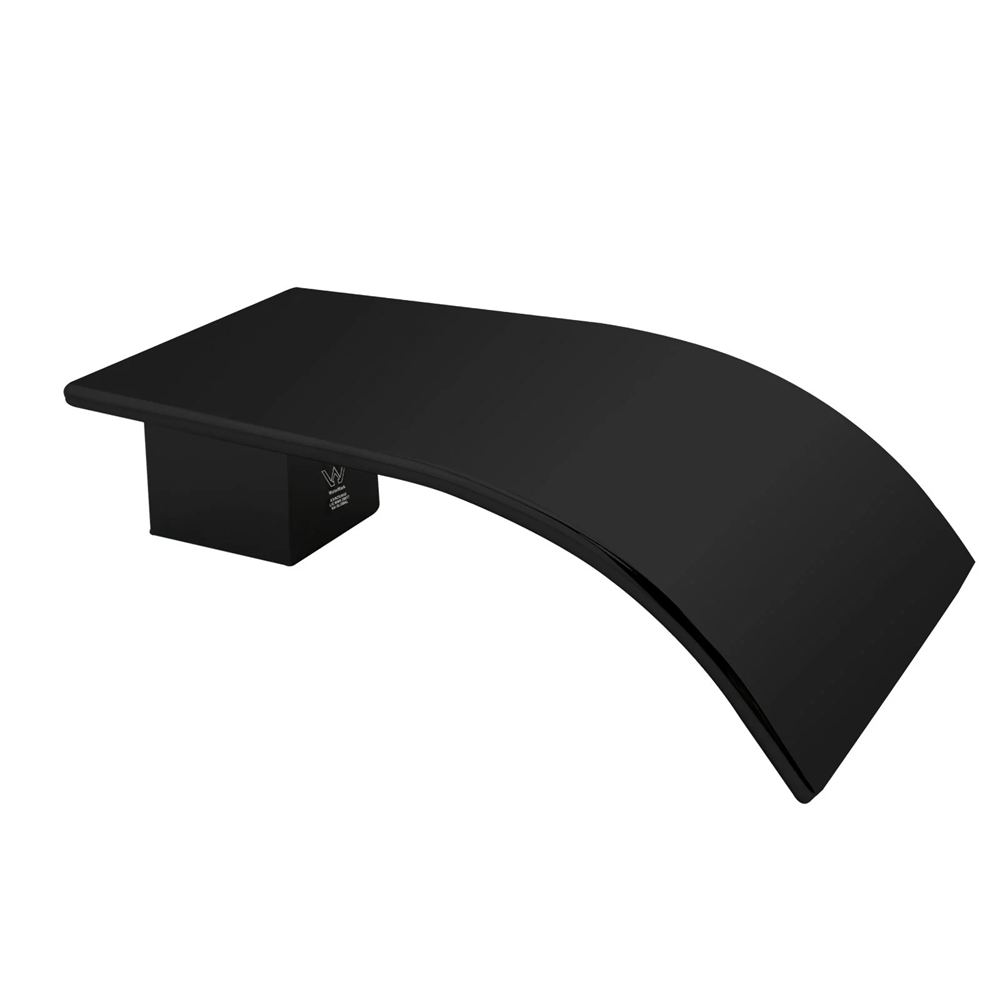 Victiles Mixer Taps OX0005.BS CASCADE SERIES WATERFALL BLACK BATHTUB/BASIN WALL SPOUT