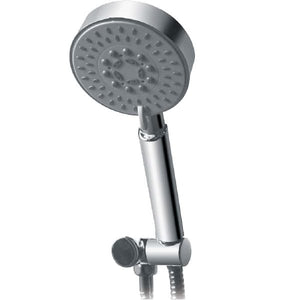 Victiles Showers TP 008 RAINJET Round 3 Function Head on Bracket(Elbow built in) with Flexible Hose