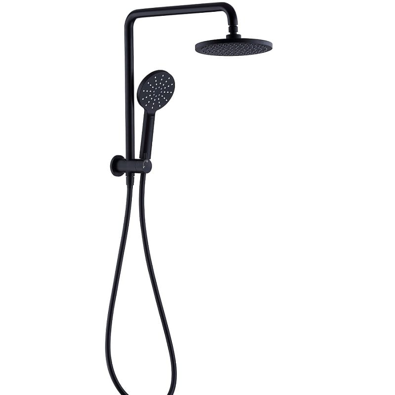 Victiles Showers TP 2109BK CURO Compact Twin Shower Set Matte Black Finish