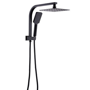 Victiles Showers TP 1019BK QUBI BLACK Compact Twin Shower Set Matte Black Finish