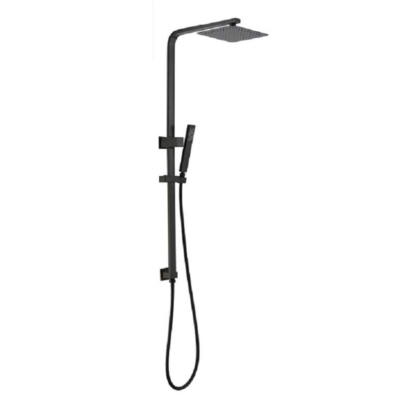 Victiles Showers TP1800K QUBI BLACK Square Multi function shower Rail Matt Black