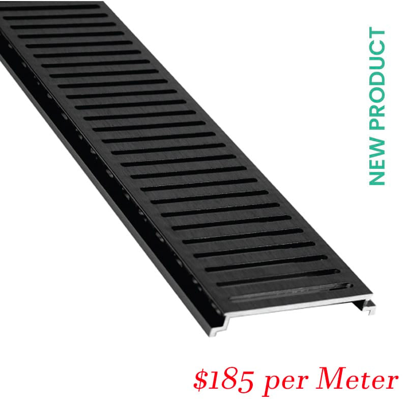 Victiles Showers Storm Water Grate Midnight Next Gen (128SWGMNXT) 5600x128x19mm