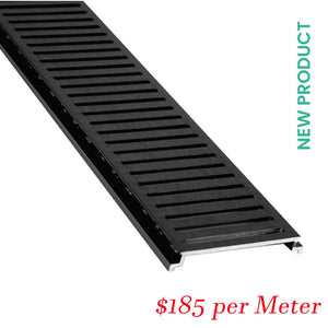 Victiles Showers Storm Water Grate Midnight Next Gen (128SWGMNXT) 5600x128x19mm