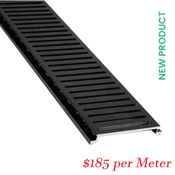 Victiles Showers Storm Water Grate Midnight Next Gen (128SWGMNXT) 5600x128x19mm