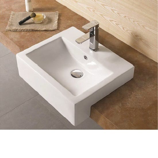 Victiles simple WB 5243C FABBRIS II Semi-Recess Square Basin