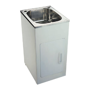 Victiles Sinks BLC-T35B Tulsa Laundry Troughs with Metal Cabinet (35 litre) 455x555x870 mm