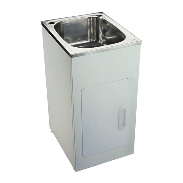 Victiles Sinks BLC-T35B Tulsa Laundry Troughs with Metal Cabinet (35 litre) 455x555x870 mm