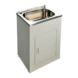 Victiles Sinks BLC-T45 Tulsa Laundry Troughs with Metal Cabinet (45 litre) 600x500x870 mm