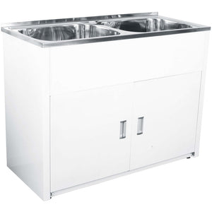 Victiles Sinks LD 1250 1160L*500W*870Hmm LAVASSA Double 45L Laundry Cabinet