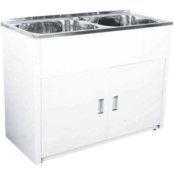 Victiles Sinks LD 1250 1160L*500W*870Hmm LAVASSA Double 45L Laundry Cabinet