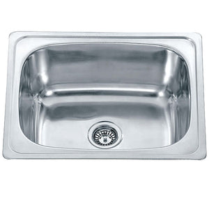 Victiles Sinks SS A28 LAVASSA Single 45L Laundry Tub