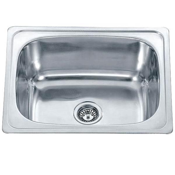 Victiles Sinks SS A28 LAVASSA Single 45L Laundry Tub