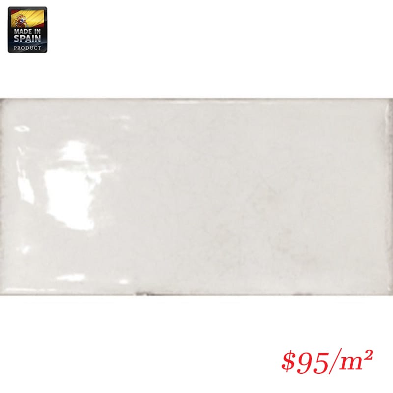 Victiles Tile EQU0020 SPLENDOURS SUBWAY WHITE GLOSS 75X150mm Made In Spain