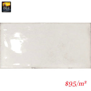 Victiles Tile EQU0020 SPLENDOURS SUBWAY WHITE GLOSS 75X150mm Made In Spain
