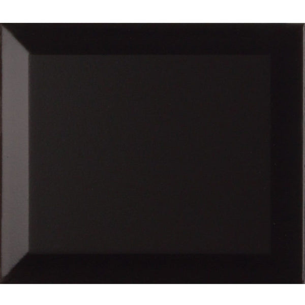 Victiles Tile 187836 ET_FORMA BISEL NERO SATIN 120X140MM Spain Made