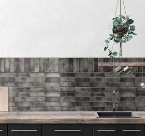 Victiles Tile T/AMCA65200 ESTUDIO AMAZONIA CARBON GLOSS 65*200mm