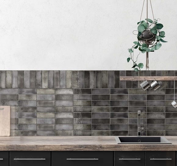 Victiles Tile T/AMCA65200 ESTUDIO AMAZONIA CARBON GLOSS 65*200mm