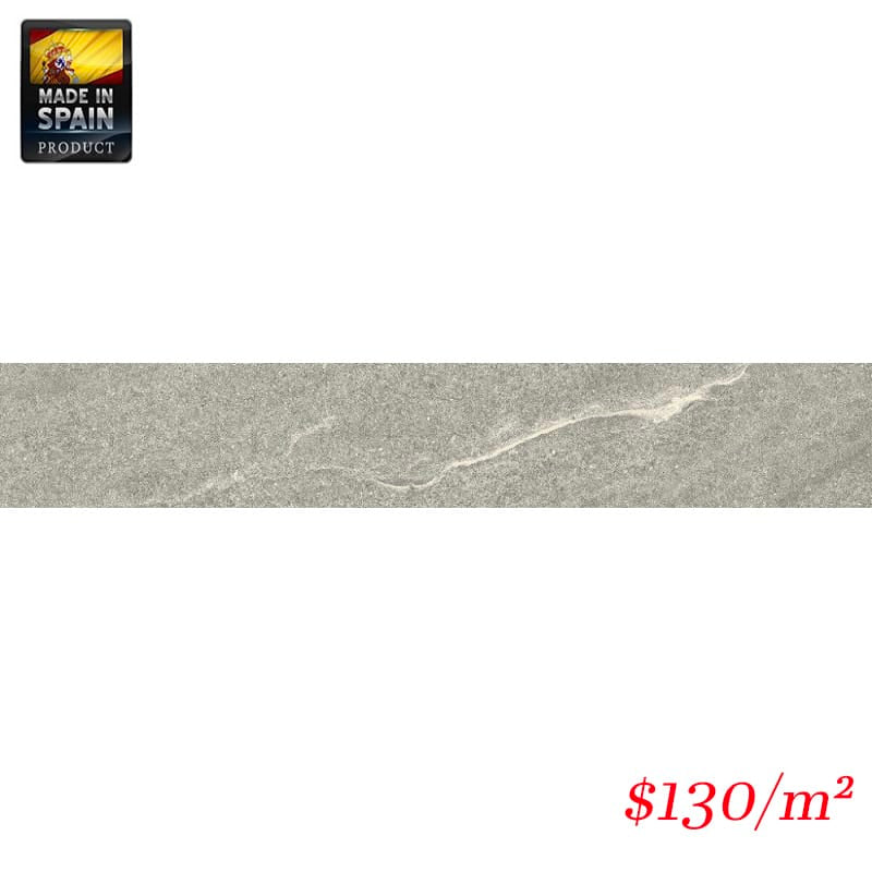 Victiles Tile 187928 EMPORIO GREY REC MATT 95X600MM Spain Made