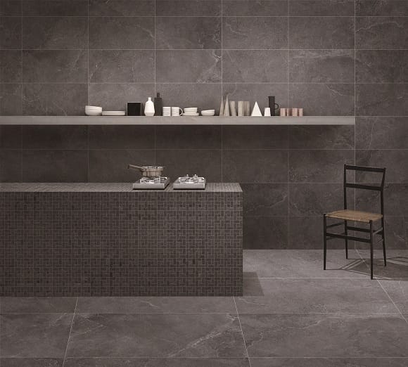 Victiles Tile T/ENMTCOL206060 ENTIVA ENZO COAL LASTRA 20MM 600*600mm REC.