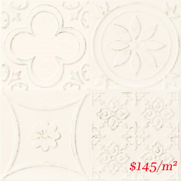 Victiles Tile 188092 LUCCIOLA YESO MATT 150X150mm Spain Made