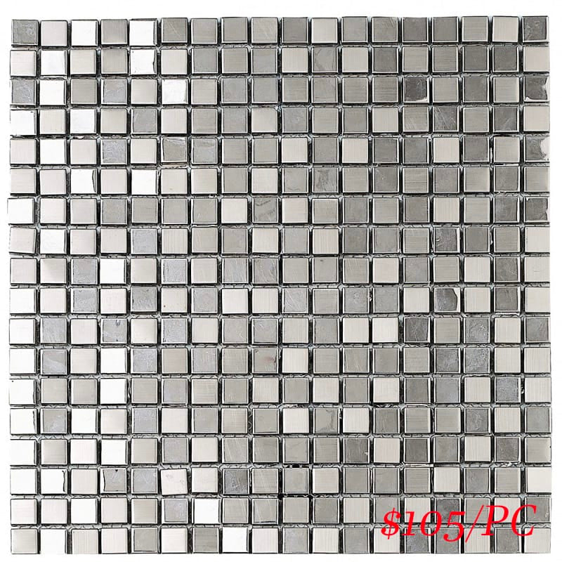 Victiles Tile 185647 METALIC SILVER 301X301mm Spain Made