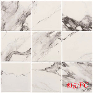 Victiles Tile CAL349 4SR1 CALACATTA MOSAIC 97X97MM (300X300MM PER SHEET)