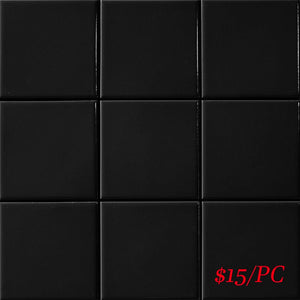 Victiles Tile CSQ BLK97G SQUARE MOSAIC 97mm BLACK GLOSS (300X300MM PER SHEET)